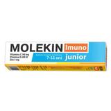 Molekin Imuno Junior, 7-12 ani, Vitamina C 240 mg, Vitamina D 600 UI, Zinc 5 mg - Zdrovit, 20 comprimate efervescente