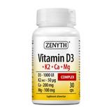 Vitamina D3 + K2 + Ca + Mg Complex - Zenyth Pharmaceuticals, 30 capsule