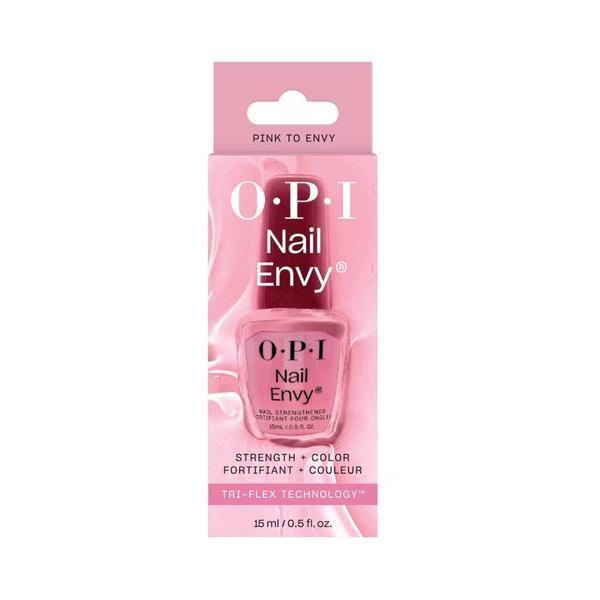 Tratament pentru intarirea unghiilor si culoare, OPI, Nail Envy, Pink to Envy, 15ml