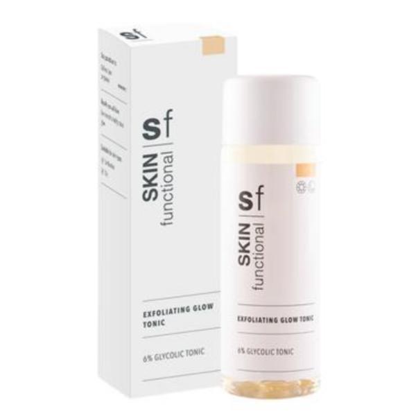 Toner Exfoliant - 6 la suta Acid Glicolic, Exfoliating Glow Tonic, Skin Functional, 100 ml