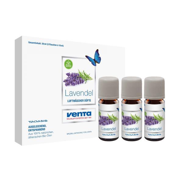 Set 3 uleiuri Esentiale Bio Organice pentru Umidificator (pentru aparatele Venta Seria 5) Lavanda 3x30 ml