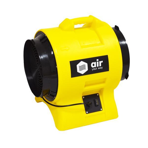 Ventilator axial AIR AP110012, Portabil, Exhaustor, Flux aer 3230 mc/h, 220-240 V, Galben