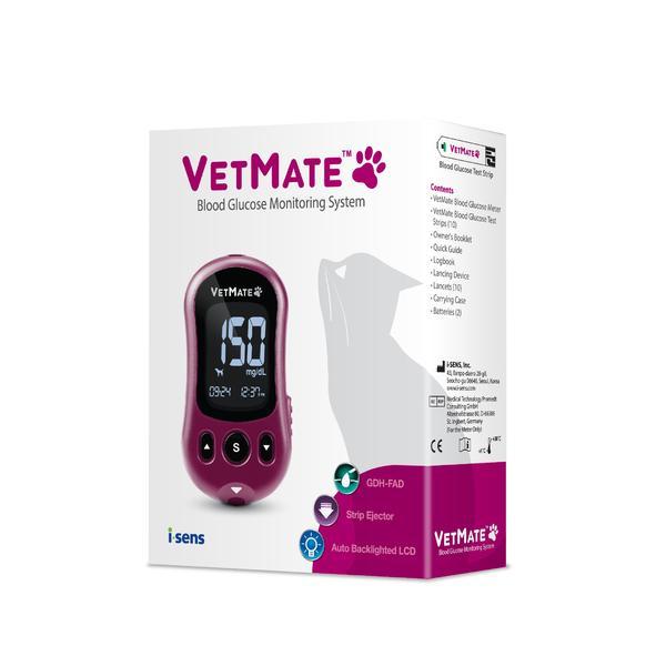 Glucometru uz veterinar VetMate (caini si pisici) + 10 teste + 10 ace