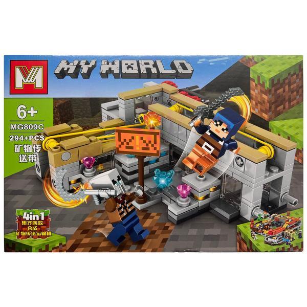 Set de constructie Minecraft 4 in 1 My World, 294 piese