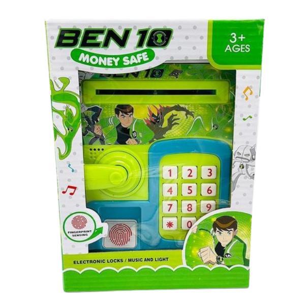 Pusculita Ben 10, Seif Electronic pentru bancnote si monede, cu cifru si amprenta, 3 ani+