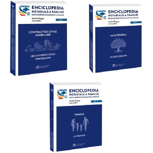 Pachet 3 volume: Enciclopedia notariala a familiei - Dragos Isache, editura Monitorul Oficial