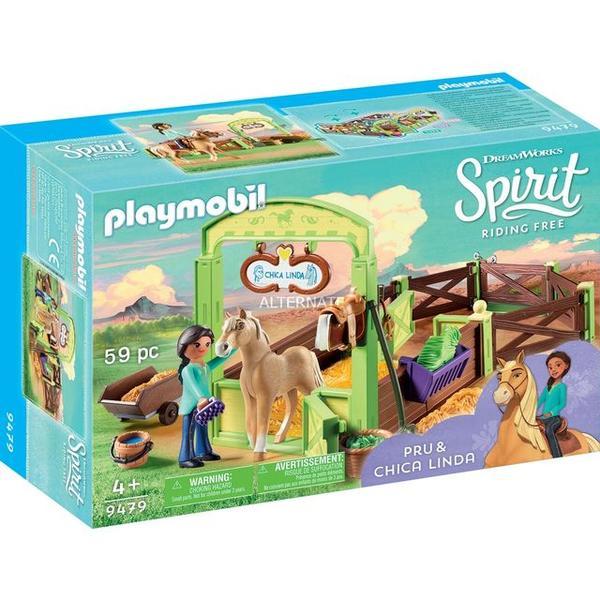 Playmobil Spirit - Spatiu Ingrijire Cai - Pru & Chica Linda