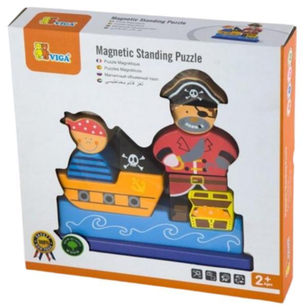 Puzzle 3D magnetic, Pirat - Magnetic standing puzzle