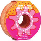 Sapun exfoliant cu burete Jam & the Giant Peach Donut Body Buffer, Bomb Cosmetics, 200 g