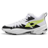 Pantofi sport unisex Puma Genetics Puma White-Electric Lime 30969101, 42.5, Alb