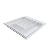 Suport organizare tacamuri, alb, pentru latime exterioara corp 600 mm, montabil in sertar de bucatarie