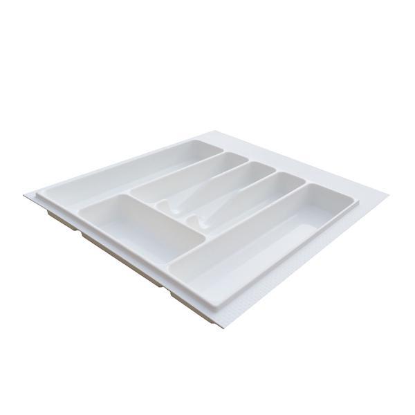Suport organizare tacamuri, alb, pentru latime corp 600 mm, montabil in sertar bucatarie - Maxdeco