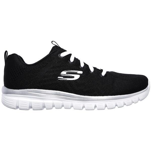 Pantofi sport femei Skechers Get Connected 12615W-BKW, 38, Negru