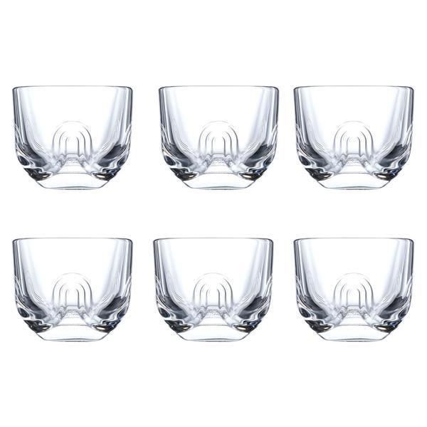 Set pahare pentru desert, aperitive La Roch&eacute;re, 6 piese, 6 x 8cl, sticla foarte rezistenta