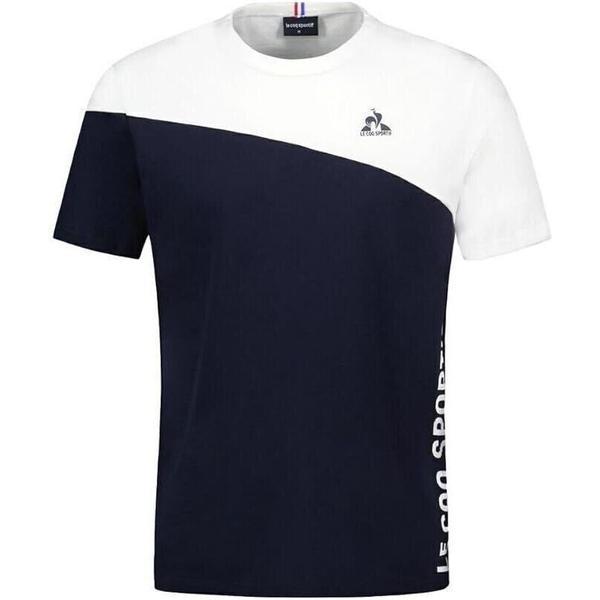 Tricou barbati Le Coq Sportif Bat Tee Ss No2 M 2410247-35, S, Albastru