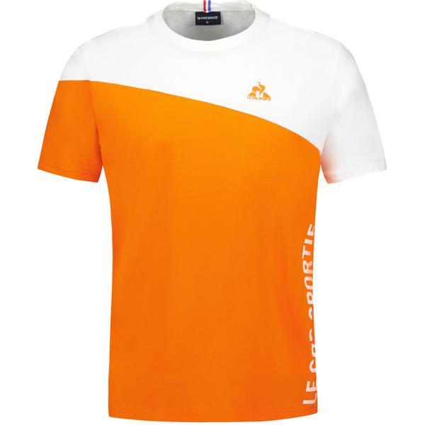 Tricou barbati Le Coq Sportif Bat Tee Ss No2 M 2410249-11, XL, Portocaliu