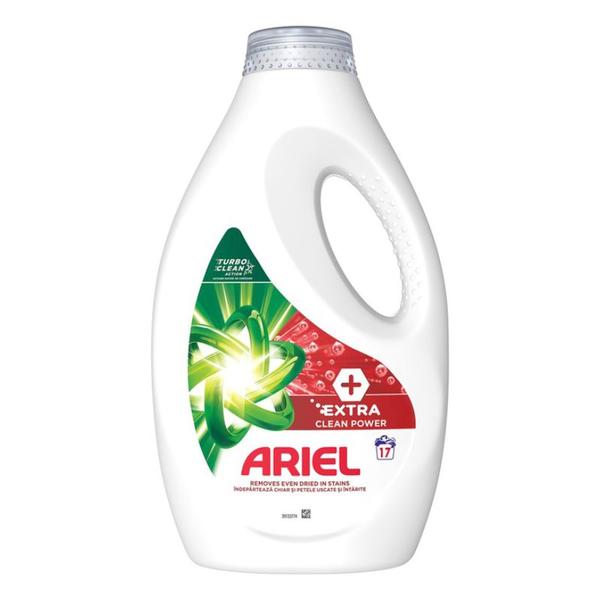 Detergent Automat Lichid - Ariel + Extra Clean Power Turbo Clean, 17 spalari, 850 ml