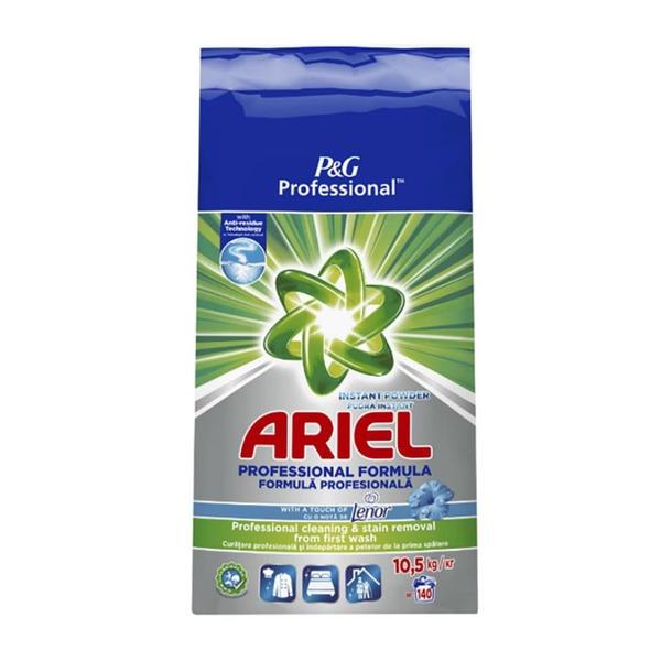 Detergent Automat Pudra - Ariel Professional Formula Instant Powder Touch of Lenor, 140 spalari, 10.5 kg