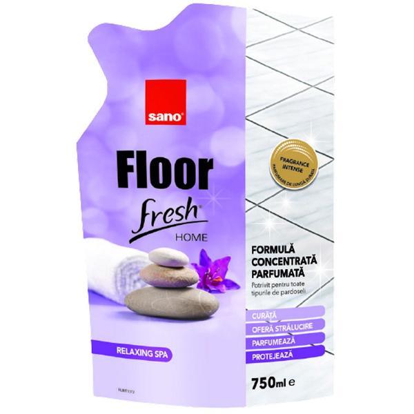 SHORT LIFE - Rezerva Detergent Concentrat pentru Pardoseli - Sano Floor Fresh Home Relaxing Spa Refill, 750 ml
