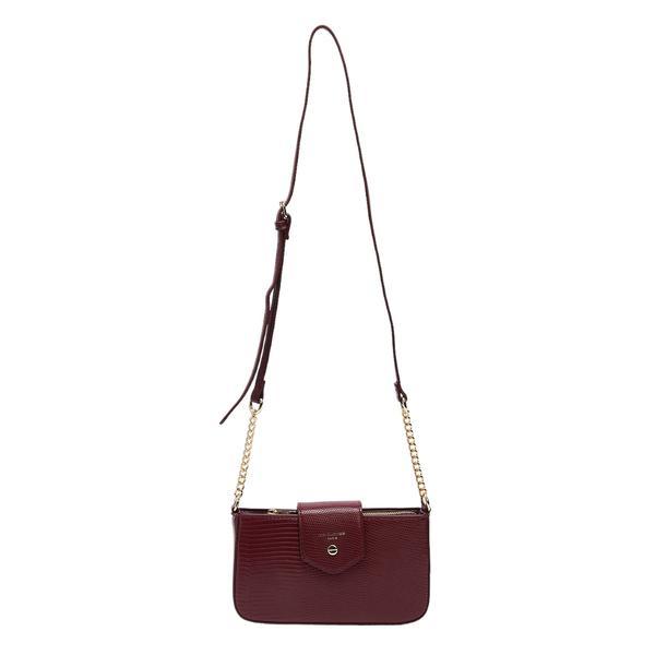 Mini-Geanta Crossbody Grena Cu Presaj Piele De Sarpe