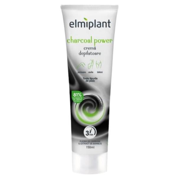 Crema depilatoare Elmiplant Charcoal Power pentru toate tipurile de piele, 150ml