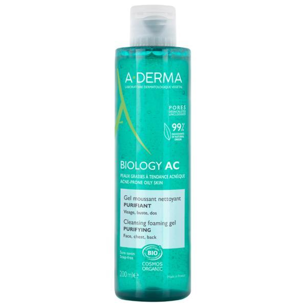 Gel de curatare spumant purificator Biology AC, A-Derma, 200 ml