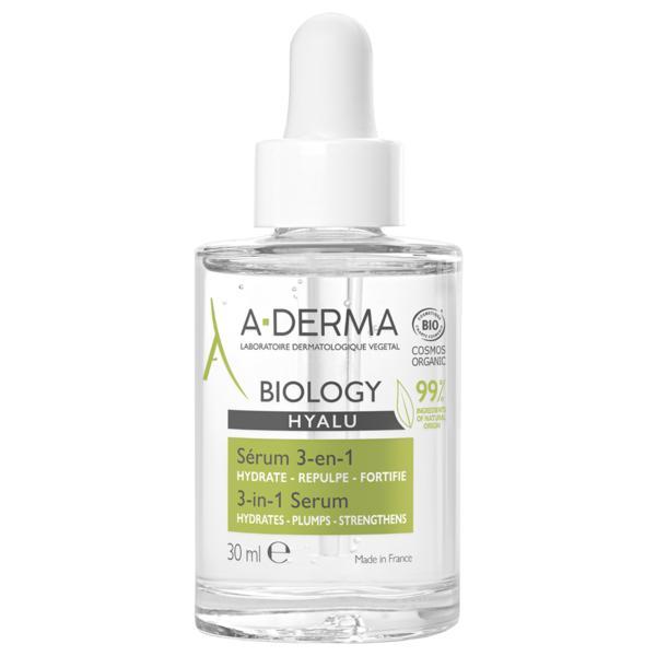 Serum hidratant 3 in 1 Biology Hyalu, A-Derma, 30 ml