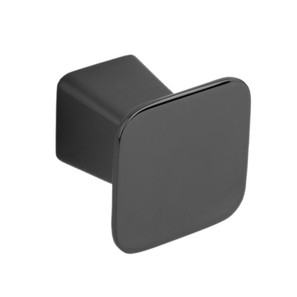 Buton pentru mobila Prism, finisaj nichel negru lustruit, 32x28 mm