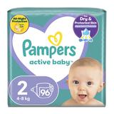 Scutece pentru Bebelusi - Pampers Active Baby, marimea 2 (4-8 kg), 96 buc