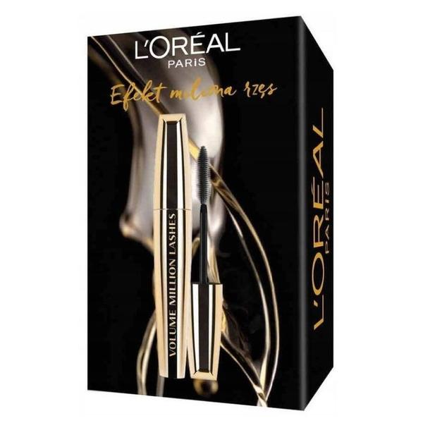 Set L`Oreal Paris: Rimel Negru - L`Oreal Paris Volume Million Lashes, 11 ml + Apa Micelara - L'Oreal Paris Skin Expert, 400 ml, 1 buc