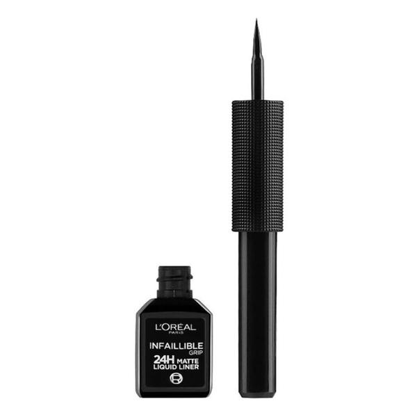 Tus de Ochi Lichid - L&#039;Oreal Paris Matte Signature Liquid Eyeliner, nuanta 01 Ink Black, 1 buc