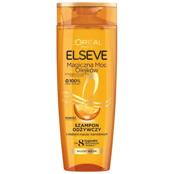 Sampon Nutritiv pentru Par Uscat L&#039;Oreal Paris - Elseve Oil Shampoo, cu uleiuri pretioase de marula si camelie, 400 ml