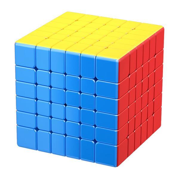 Cub Rubik Magic Cube Magnetic Teno®, speed puzzle, stickerless, dezvoltarea inteligentei, 6x6x6, multicolor