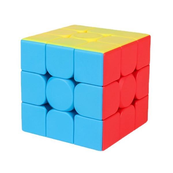 Cub Rubik Magic Cube Magnetic Teno®, speed puzzle, stickerless, dezvoltarea inteligentei, 3x3x3, multicolor