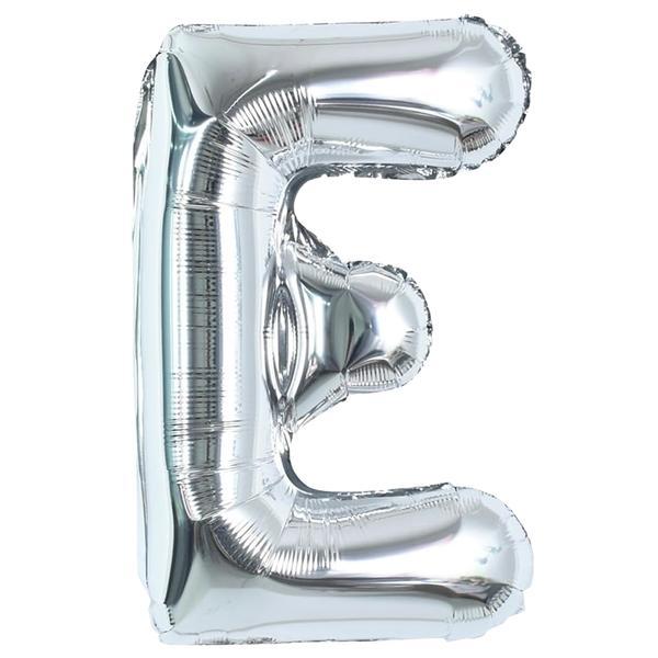 Balon in Forma de Litera E Teno®, metalizat, pentru Petreceri/Aniversari/Evenimente,rezistent, folie, argintiu, 40 cm