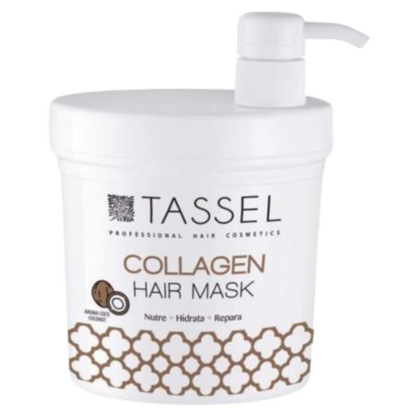 masca de par hidratanta facuta in casa Masca de par hidratanta Tassel Collagen Cocos, pentru par degradat si uscat 1000 ml
