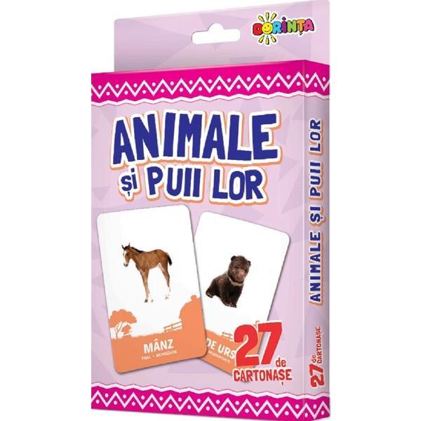 Animale si Puii Lor - 27 De Cartonase, Editura Dorinta