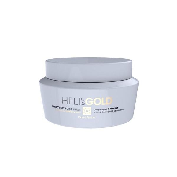 Masca Restructuranta pentru Par Uscat si Degradat - Heli&#039;s Gold Restructure Masque Deep Repair &amp; Restore For Dry, Damaged &amp; Coarse Hair, 250 ml