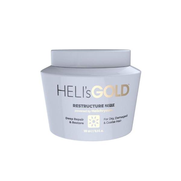 Masca Restructuranta pentru Par Uscat si Degradat - Heli&#039;s Gold Restructure Masque Deep Repair &amp; Restore For Dry, Damaged &amp; Coarse Hair, 500 ml