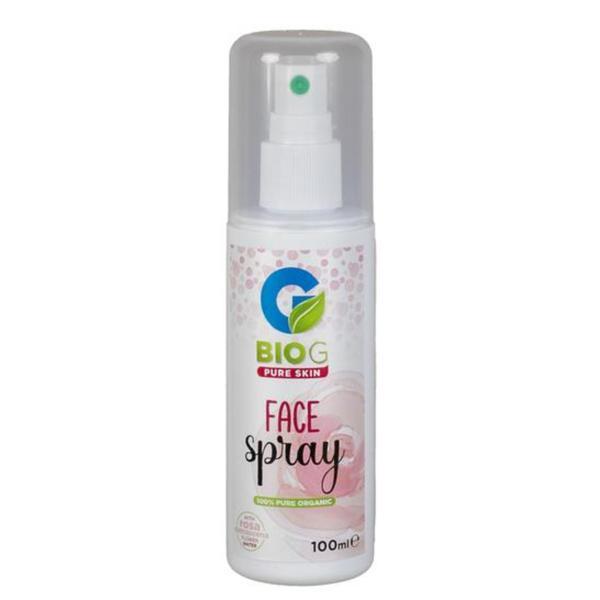 Spray organic pentru ten cu apa de trandafiri Damascena 100 ml cu Acid citric, Acid salicilic si Ulei de camfor