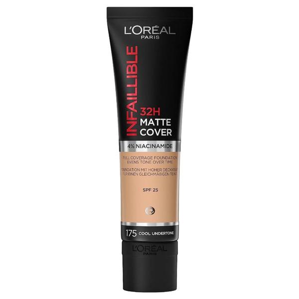 Fond de Ten Matifiant - L&#039;Oreal Paris Infaillible 32H Matte Cover, nuanta 175 Cool Undertone, 30 ml