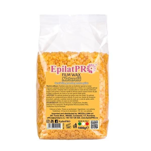 Ceara epilat traditionala elastica film naturala, galbena Epilat Pro, 1 kg, art 1721