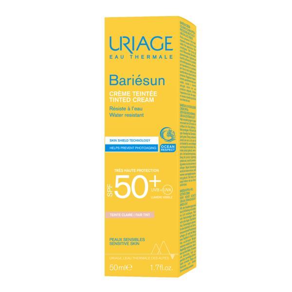 Crema colorata pentru protectie solara cu SPF 50+ Bariesun, Nuanta Fair,Uriage, 50 ml