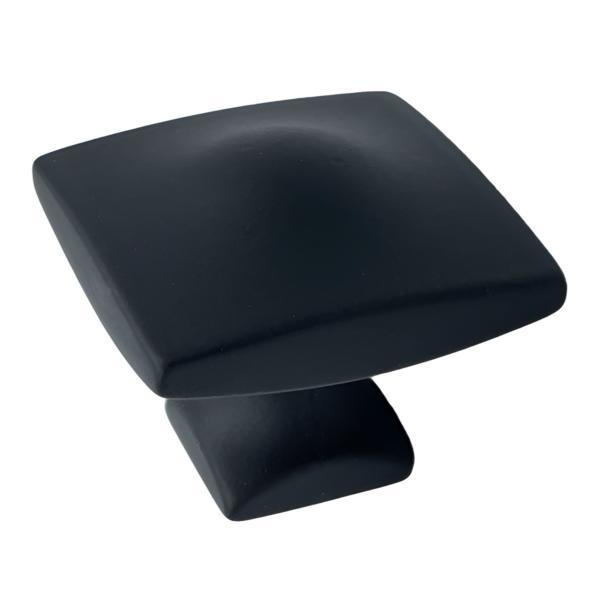 Buton pentru mobila Gao, finisaj negru mat, 30x30 mm