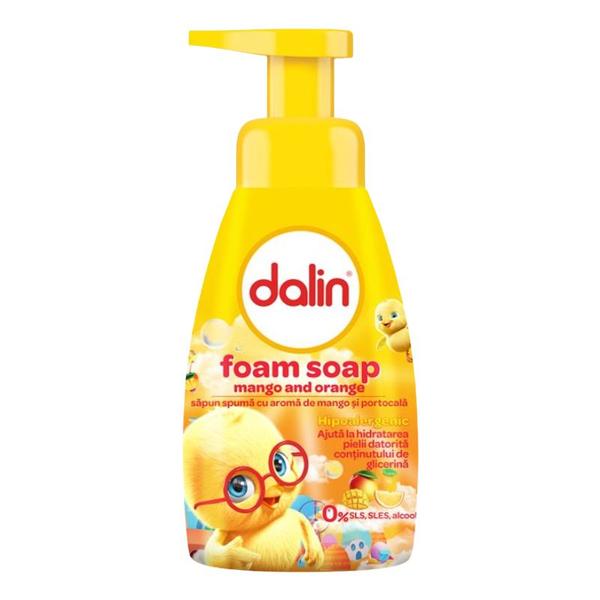 Sapun Lichid cu Aroma de Mango si Portocala - Dalin Foam Soap Mango and Orange, 200 ml