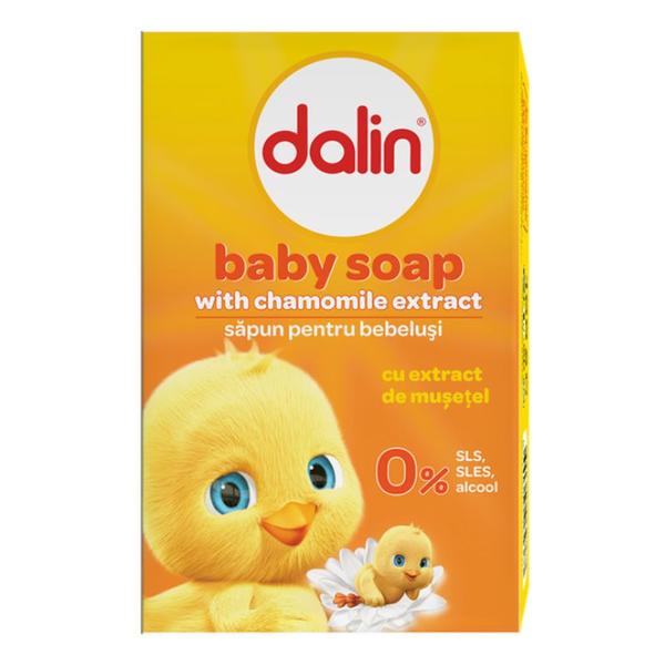 Sapun Solid cu Extract de Musetel pentru Copii - Dalin Baby Soap wirh Chamomile Extract, 100 g
