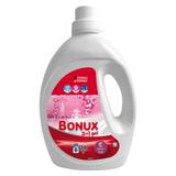 Detergent Automat Lichid 3 in 1 cu Aroma de Trandafir pentru Rufe Colorate - Bonux 3 in 1 Colors Gel Radiant Rose, 1800 ml