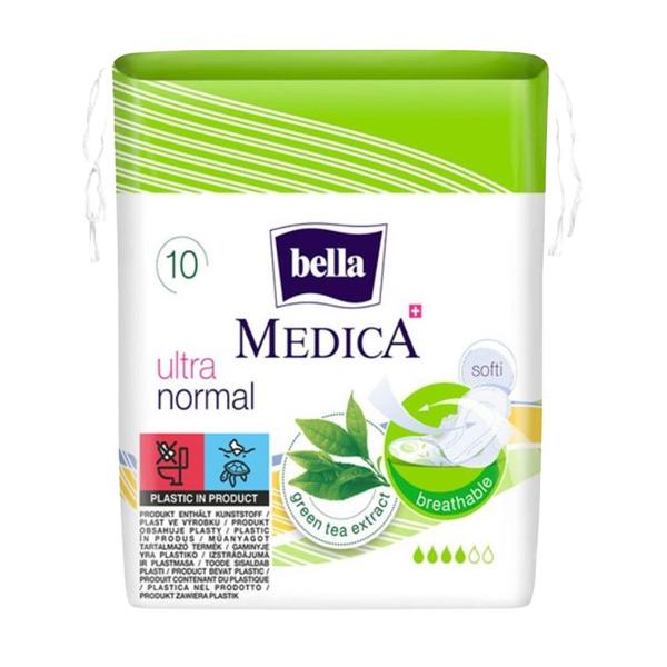 Absorbante Igienice - Bella Medica Ultra Normal Green Tea Extract, 10 buc