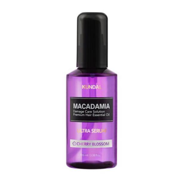 Serum Ultra Reparator pentru Par Deteriorat cu Aroma de Flori de Cires- Kundal Macadamia Ultra Serum Cherry Blossom, 100 ml