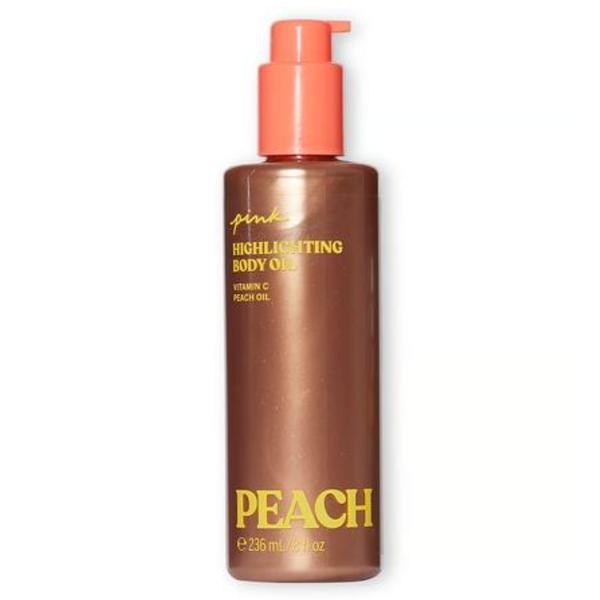 Ulei pentru bronzare cu sclipici, Peach, Victoria's Secret Pink, 236 ml